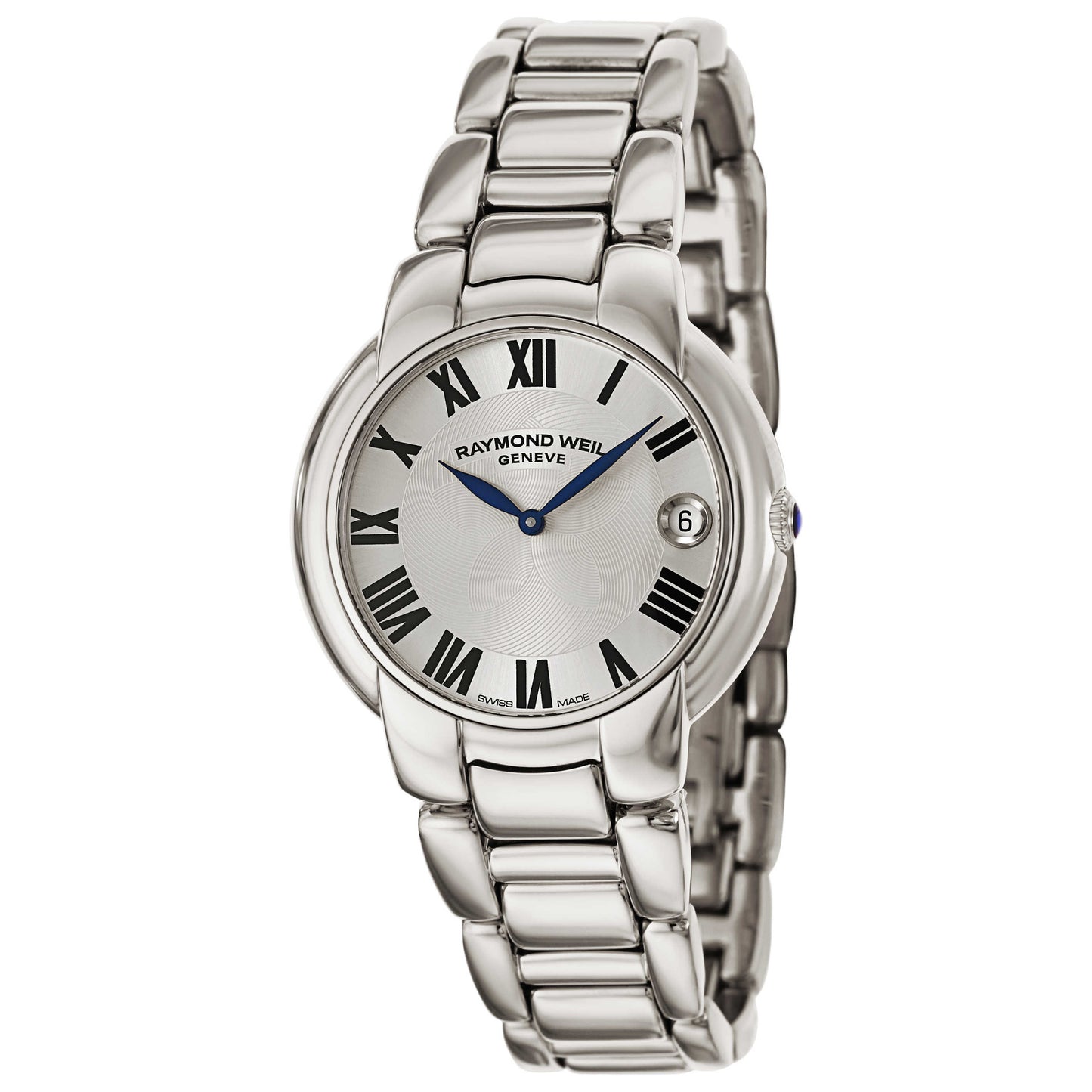 Front view of Raymond Weil Jasmine Women's Swiss Quartz (Battery-Powered) Watch 5235-ST-01659