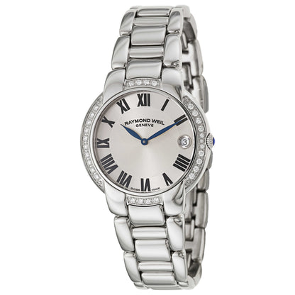 Front view of Raymond Weil Jasmine Women's Swiss Quartz (Battery-Powered) Watch 5235-STS-01659