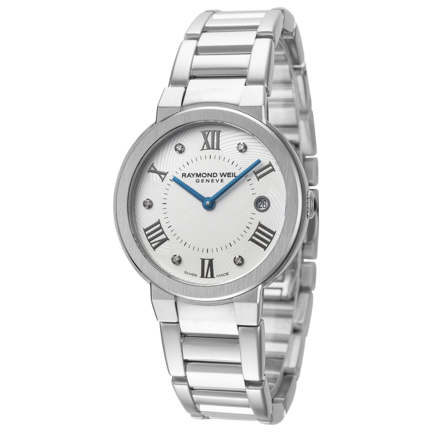 Front view of Raymond Weil Jasmine Women's Quartz Watch 5245-ST-00681