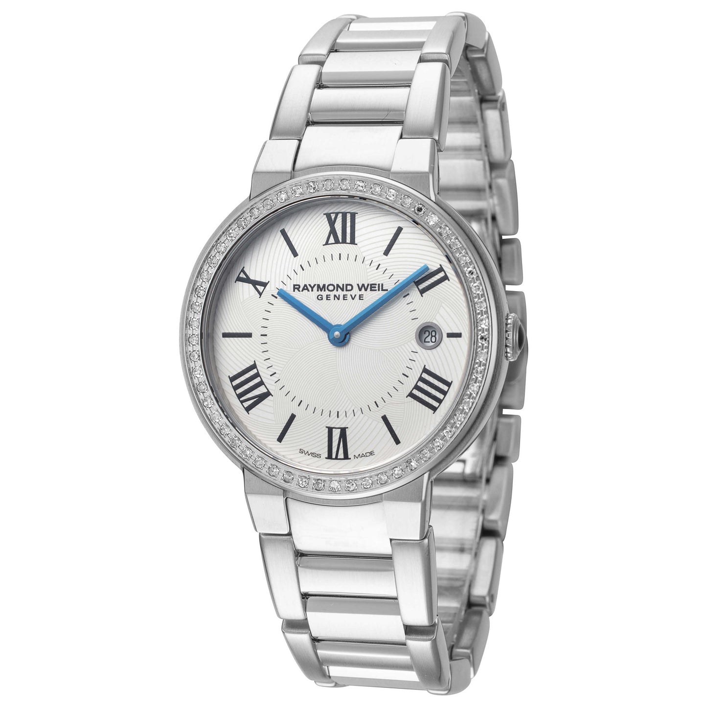 Front view of Raymond Weil Jasmine Women's Quartz Watch 5245-STS-00661
