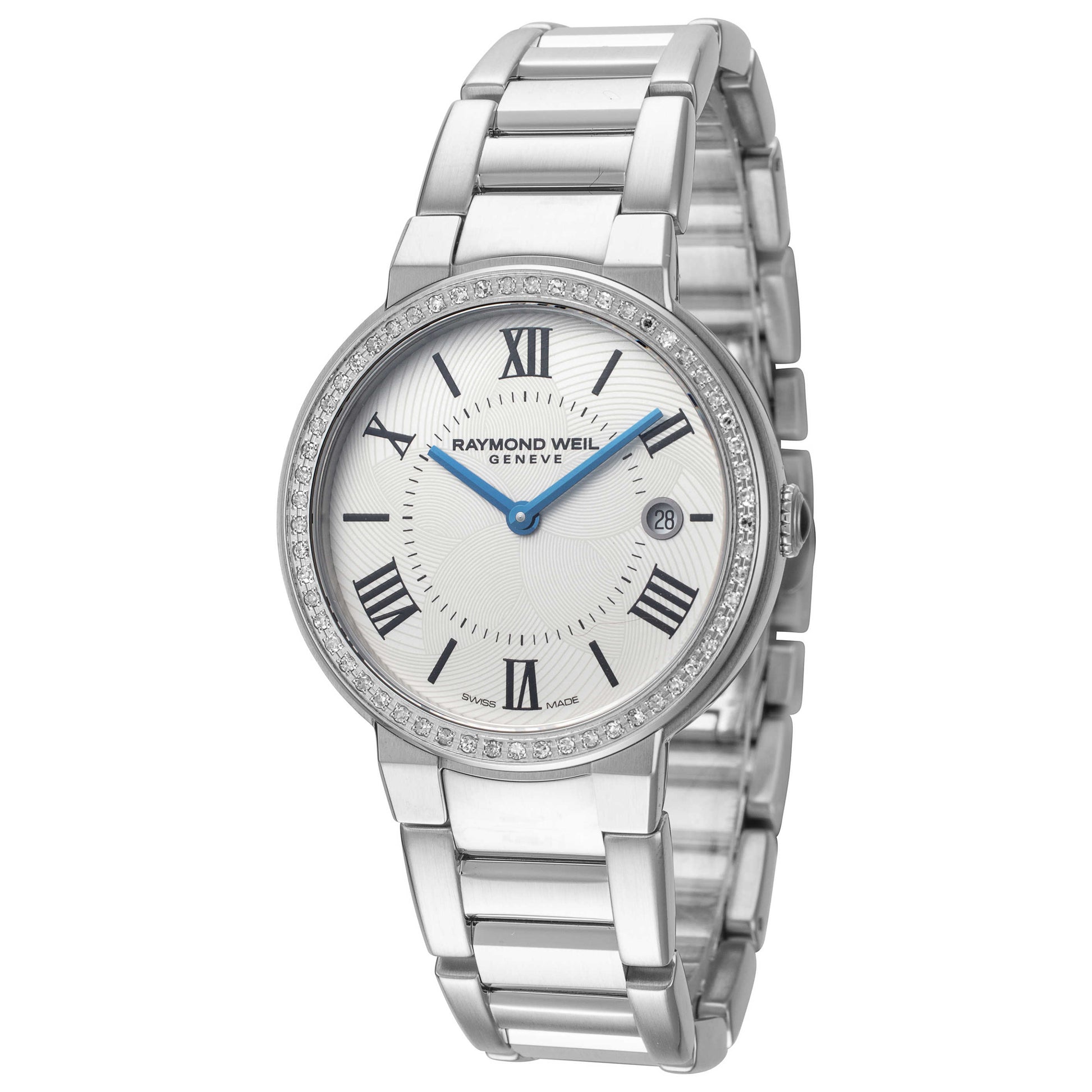 Front view of Raymond Weil Jasmine Women's Quartz Watch 5245-STS-00661