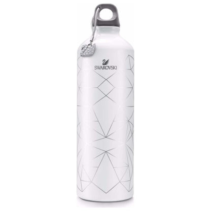 Front view of Swarovski Swan Charm Unisex Water Bottle 5247186