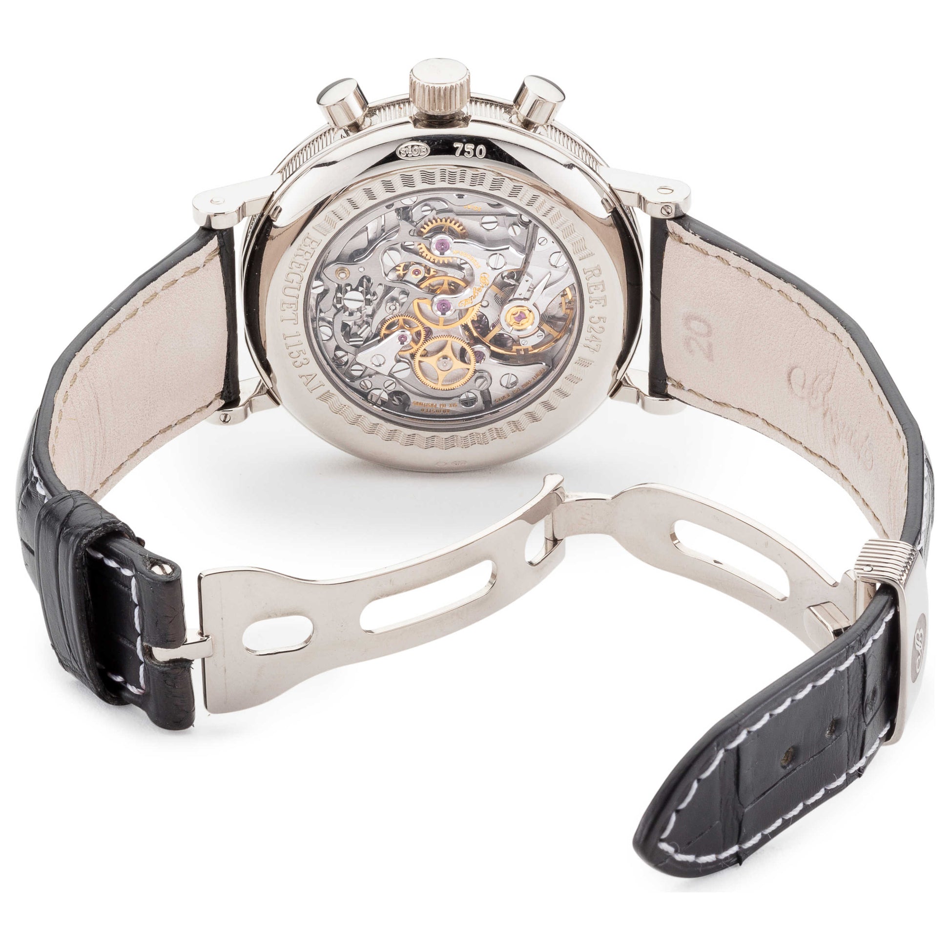Back view of Breguet Classique Men's Manual-Wind Watch 5247BB299V6
