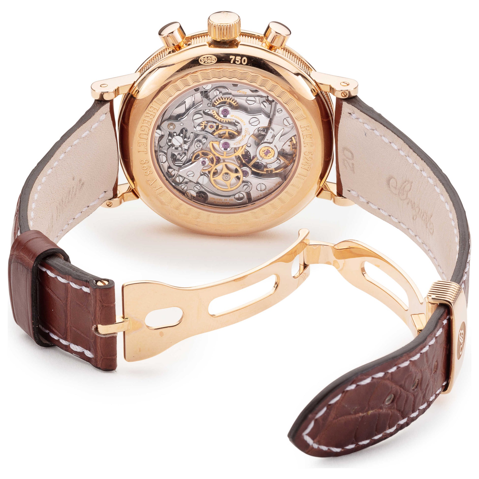 Back view of Breguet Classique Men's Manual-Wind Watch 5247BR129V6