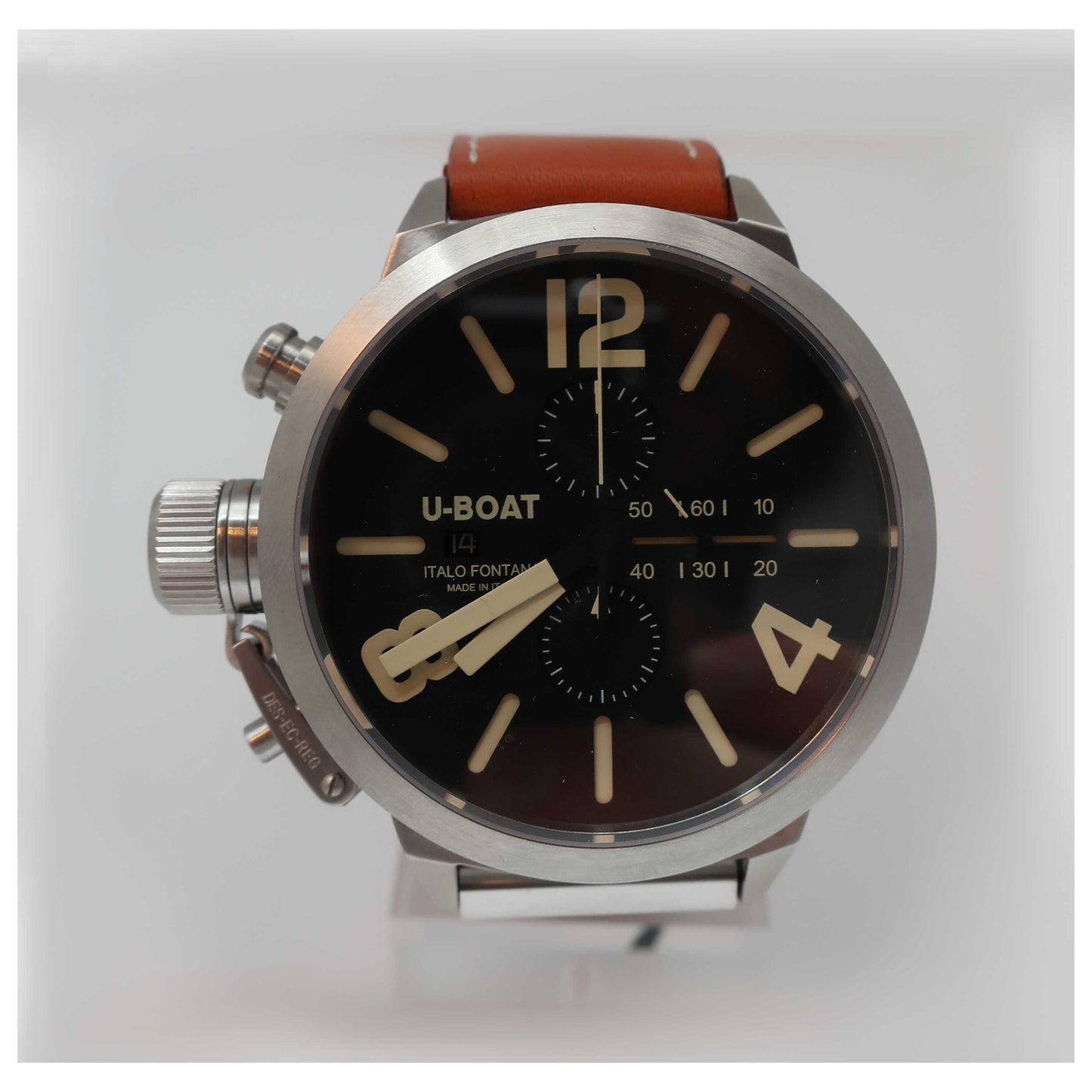 Front view of U-Boat Classico Men's Automatic Watch 53-CAS-1-SD