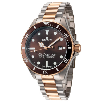 Front view of Edox SkyDiver Men's Quartz Watch 53017-357RBRM-BRI