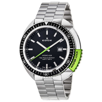 Front view of Edox Hydro-Sub Men's Swiss Quartz (Battery-Powered) Watch 53200-3NVM-NIN