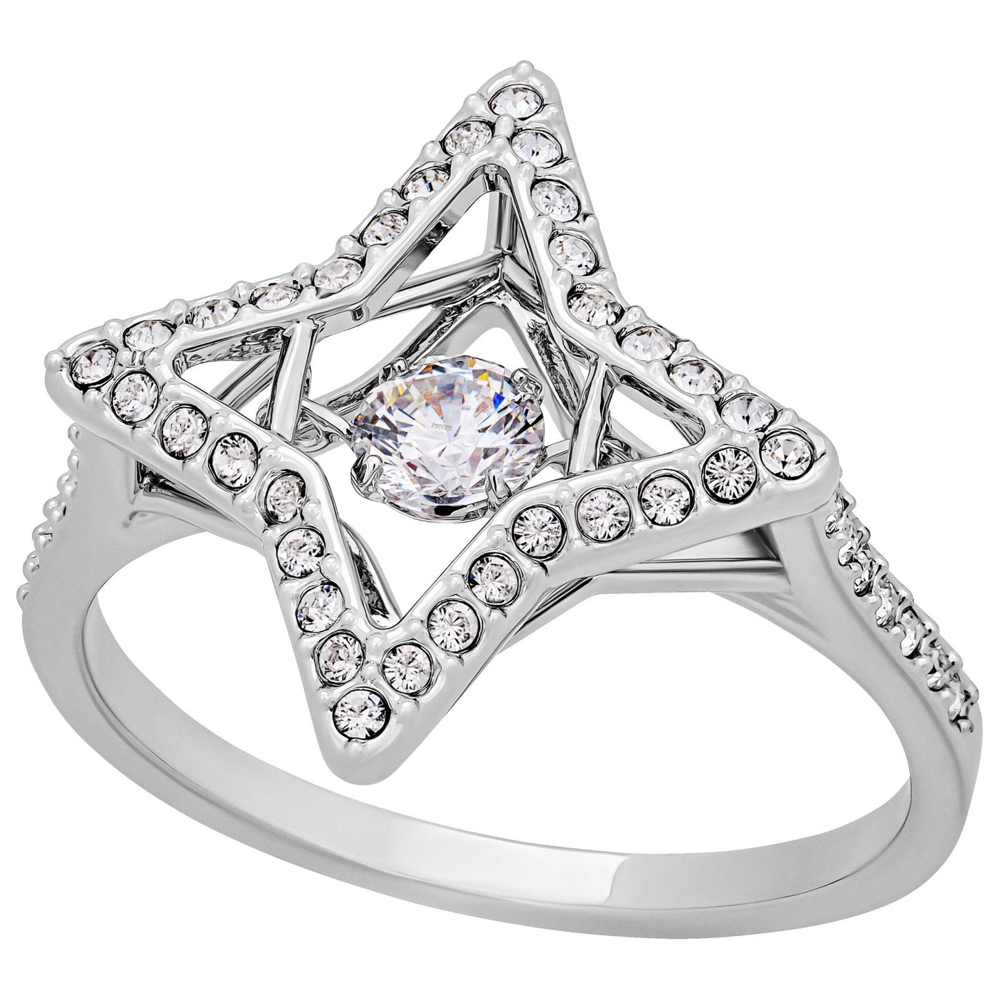 Front view of Swarovski Sparkling Women's Ring 5372931