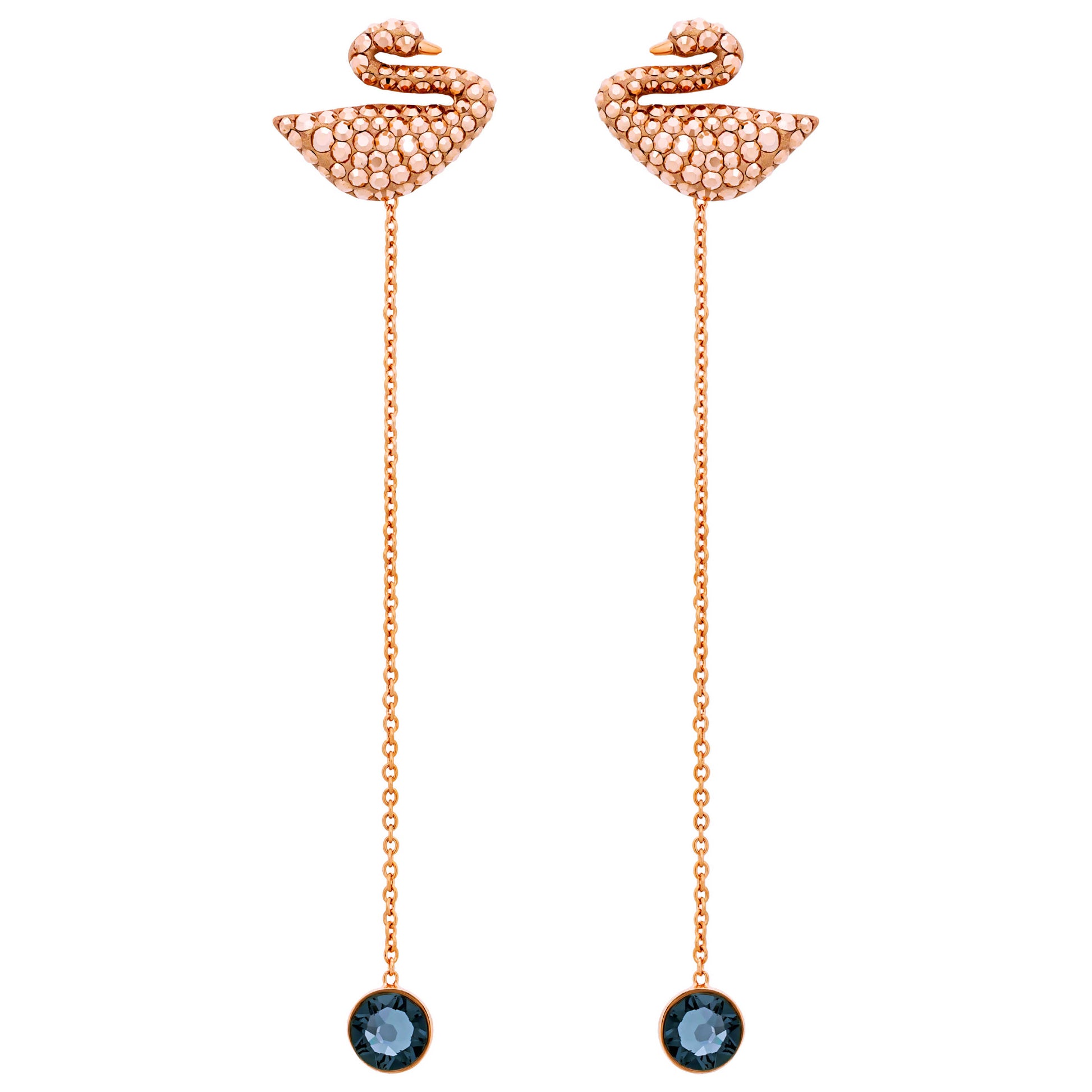 Front view of Swarovski Iconic Swan Women's Earrings 5373164