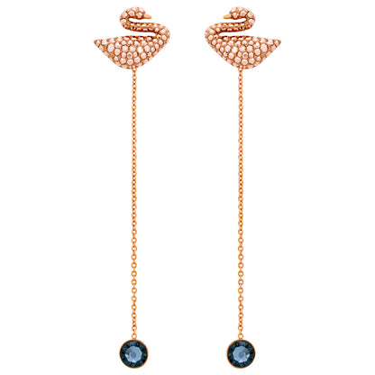 Front view of Swarovski Iconic Swan Women's Earrings 5373164
