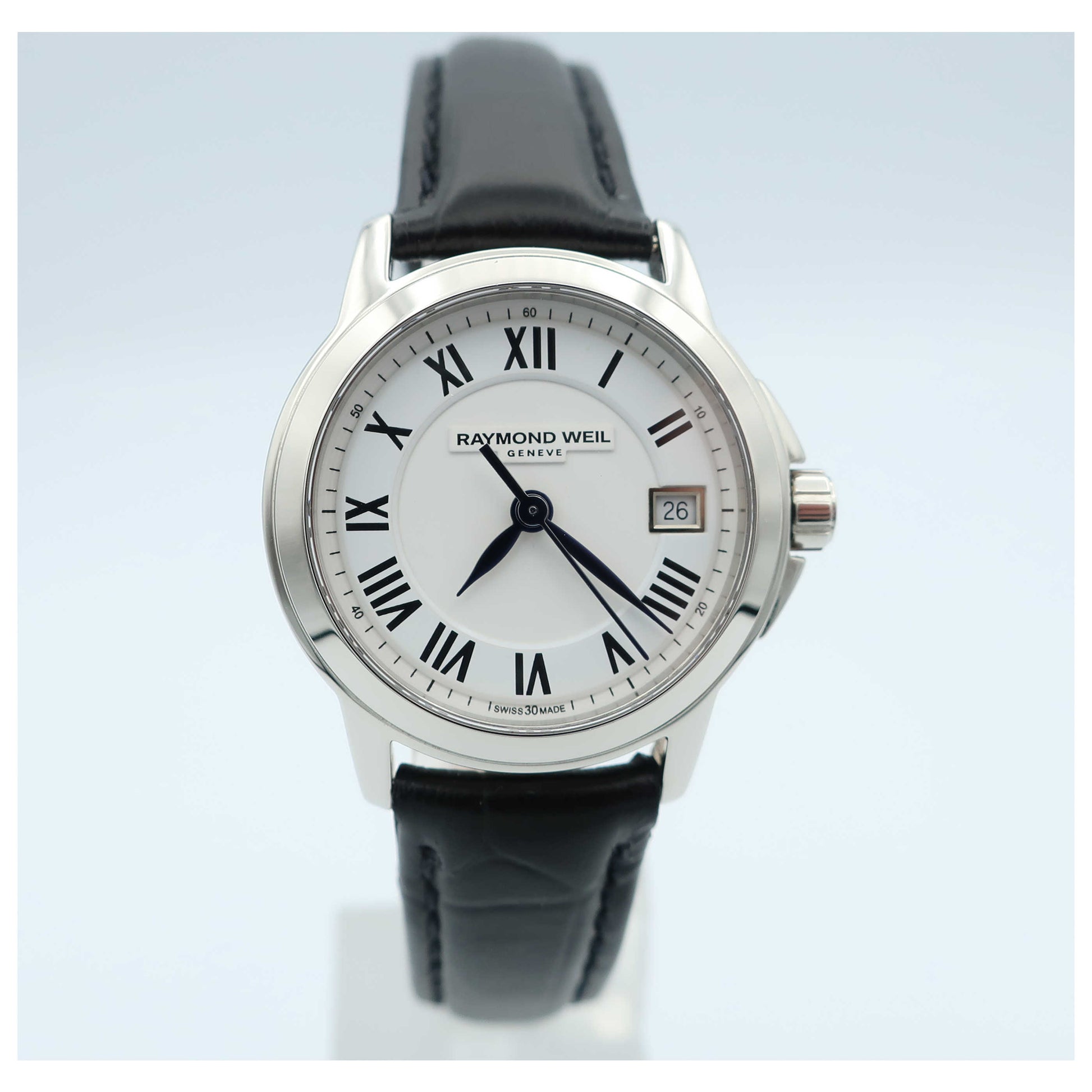 Front view of Raymond Weil Tradition Women's Swiss Quartz (Battery-Powered) Watch 5378-STC-00300-SD
