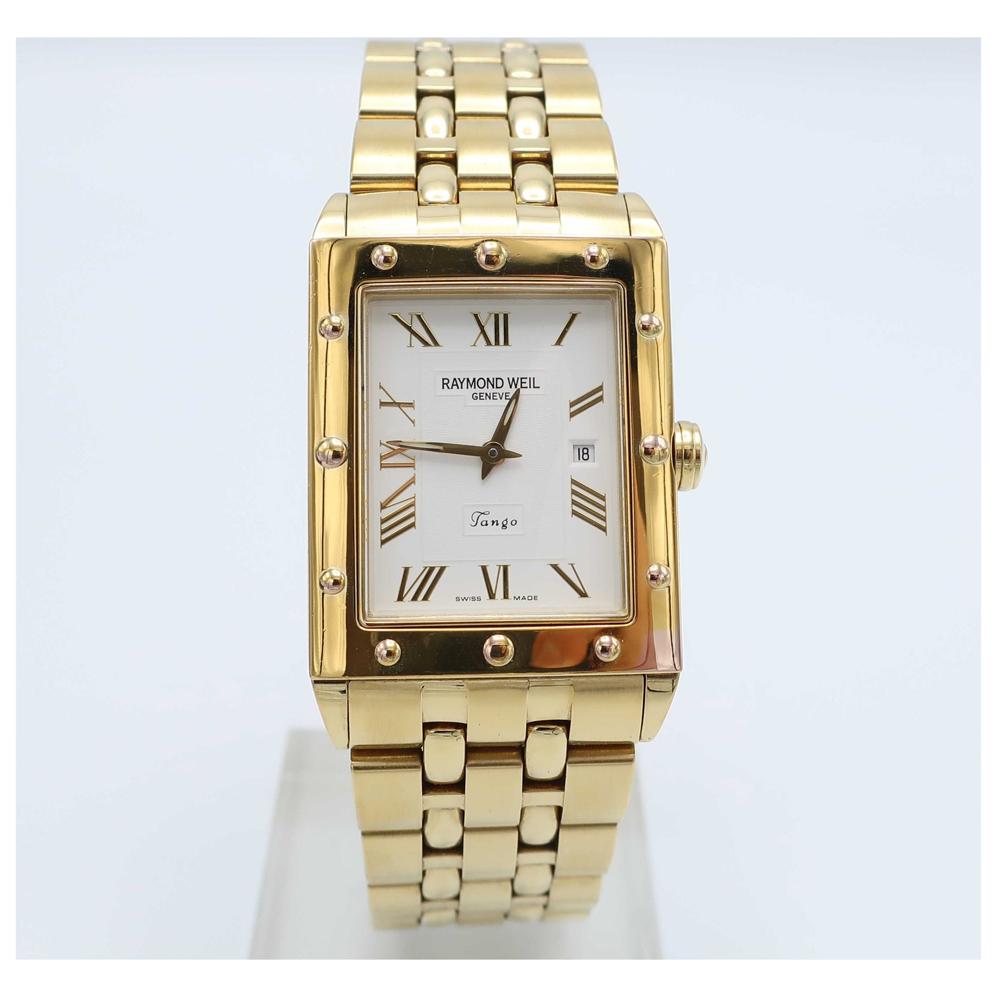 Front view of Raymond Weil Tango Men's Swiss Quartz (Battery-Powered) Watch 5381-P-00308-PO