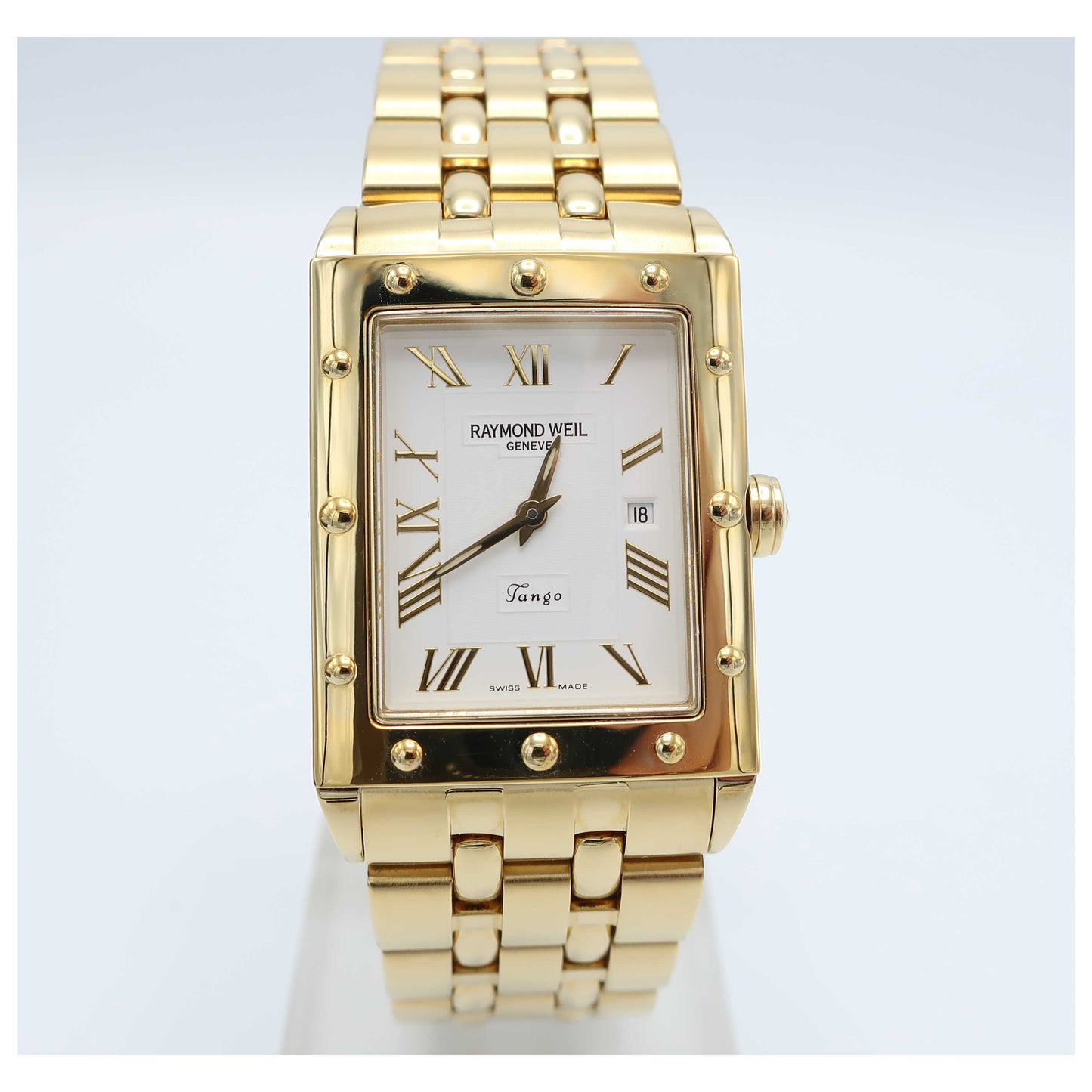 Front view of Raymond Weil Tango Men's Swiss Quartz (Battery-Powered) Watch 5381-P-00308-SDV