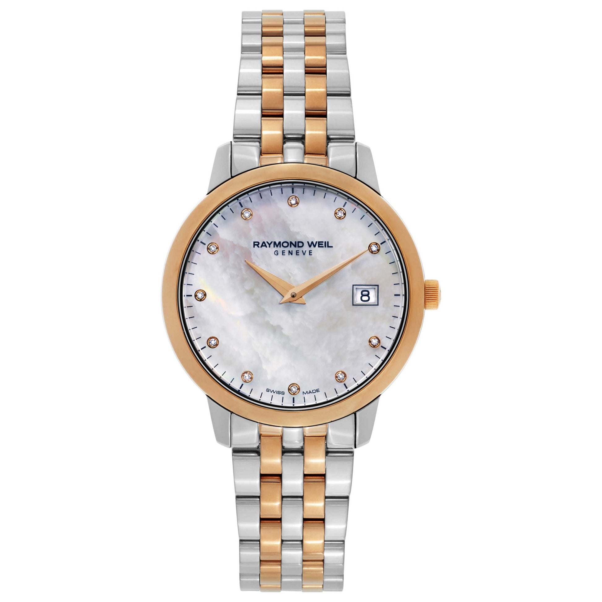 Front view of Raymond Weil Toccata Women's Swiss Quartz (Battery-Powered) Watch 5388-SP5-97081