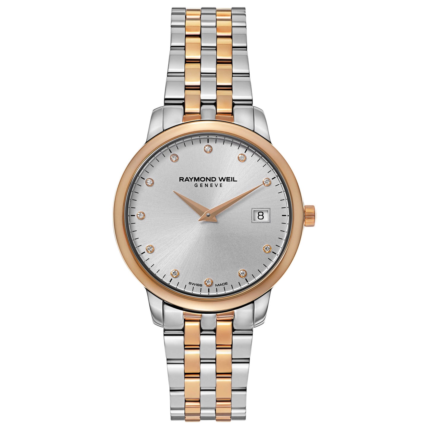 Front view of Raymond Weil Toccata Women's Swiss Quartz (Battery-Powered) Watch 5388-SP5-C6581