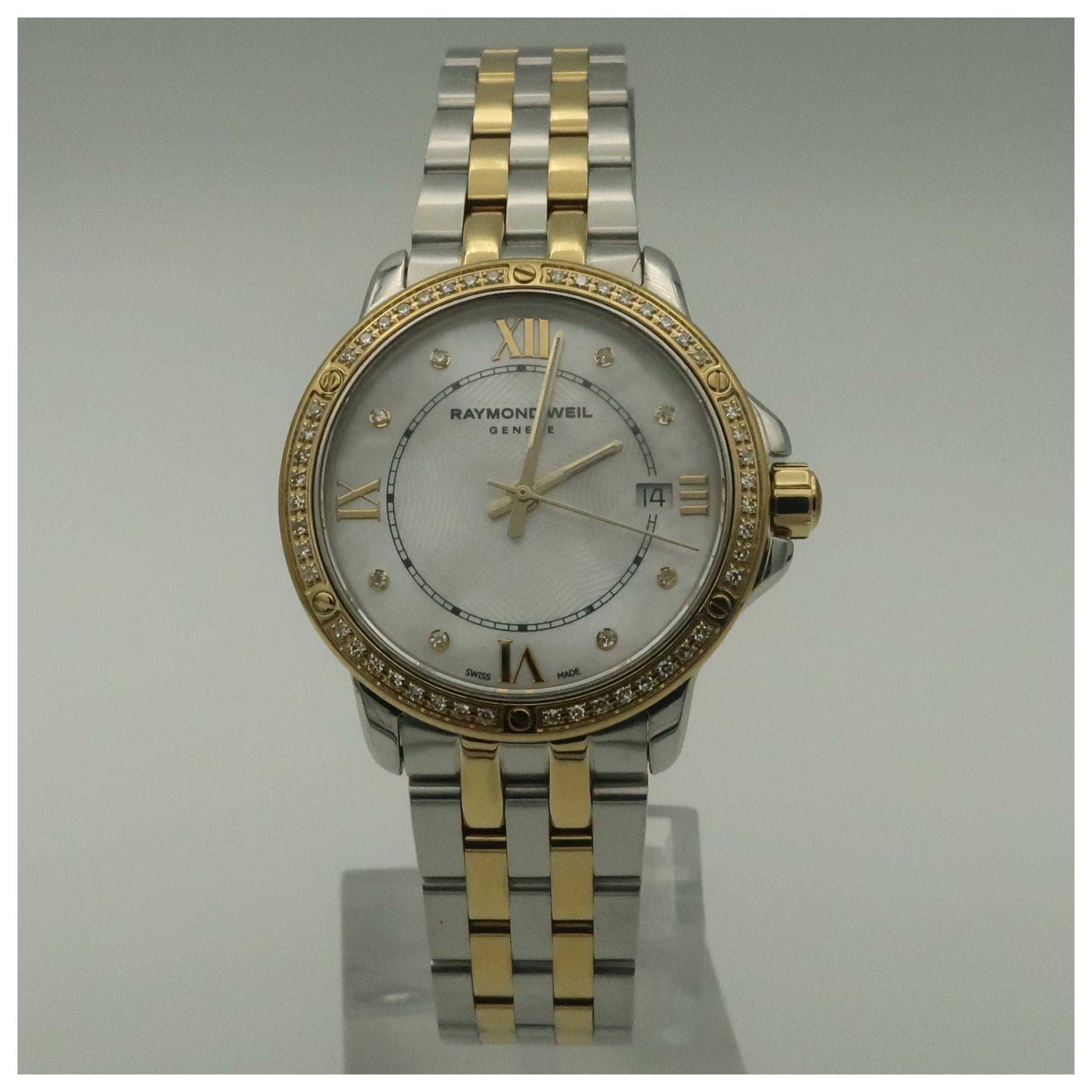 Front view of Raymond Weil Tango Women's Swiss Quartz (Battery-Powered) Watch 5391-SPS-00995-SD