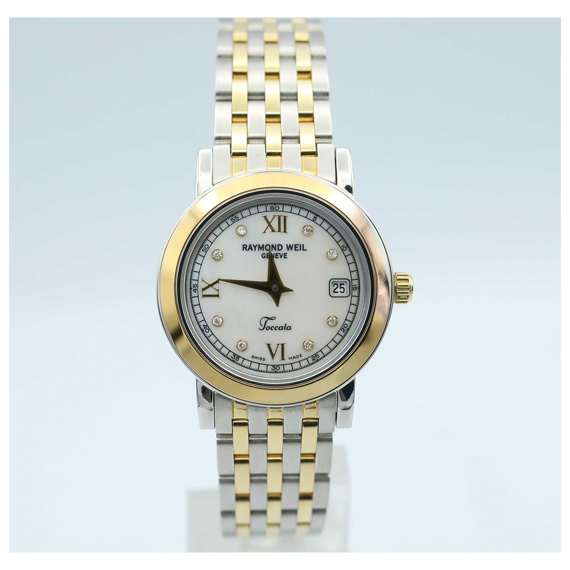 Front view of Raymond Weil Toccata Women's Swiss Quartz (Battery-Powered) Watch 5393-STP-00995-SD2