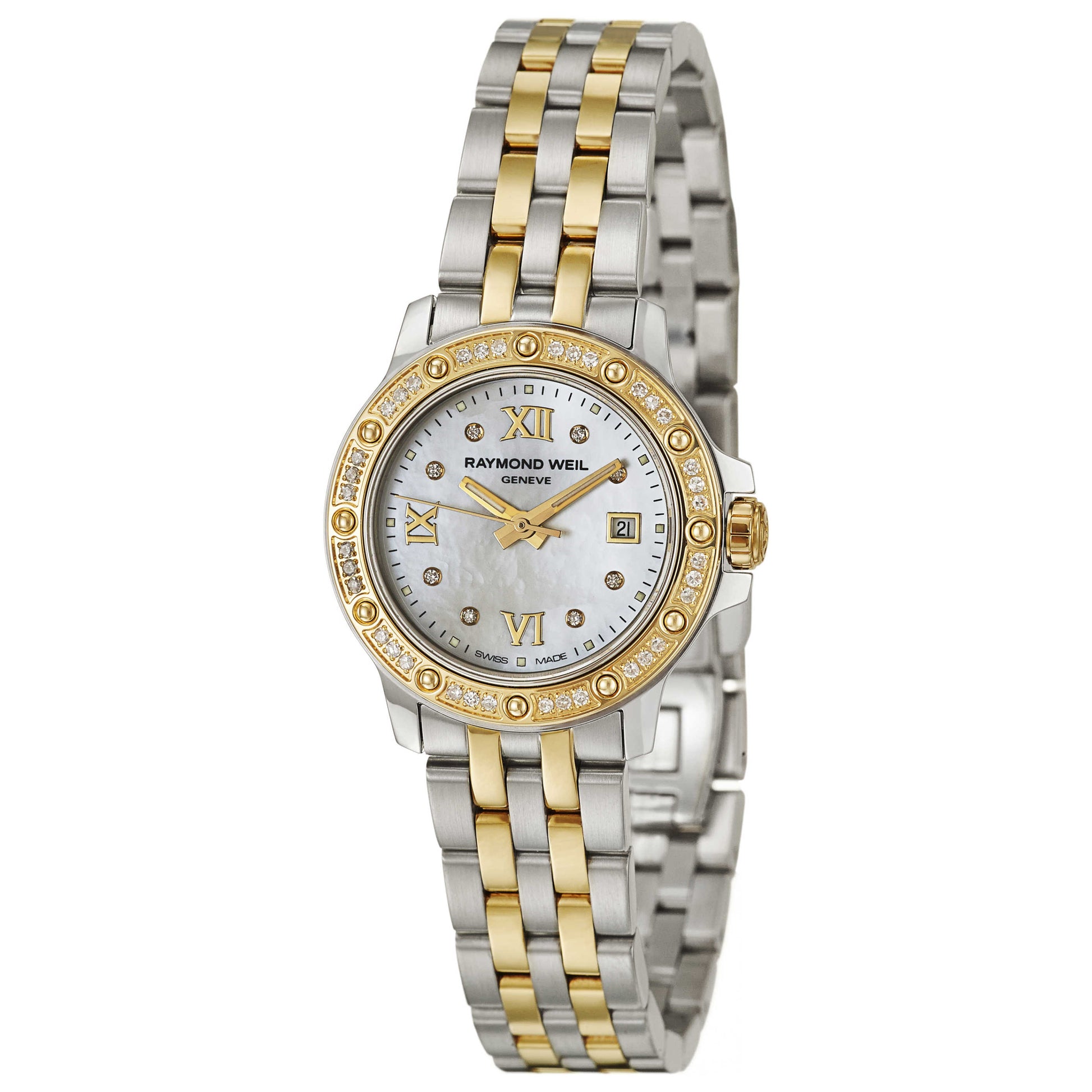 Front view of Raymond Weil Tango Women's Swiss Quartz (Battery-Powered) Watch 5399-SPS-00995