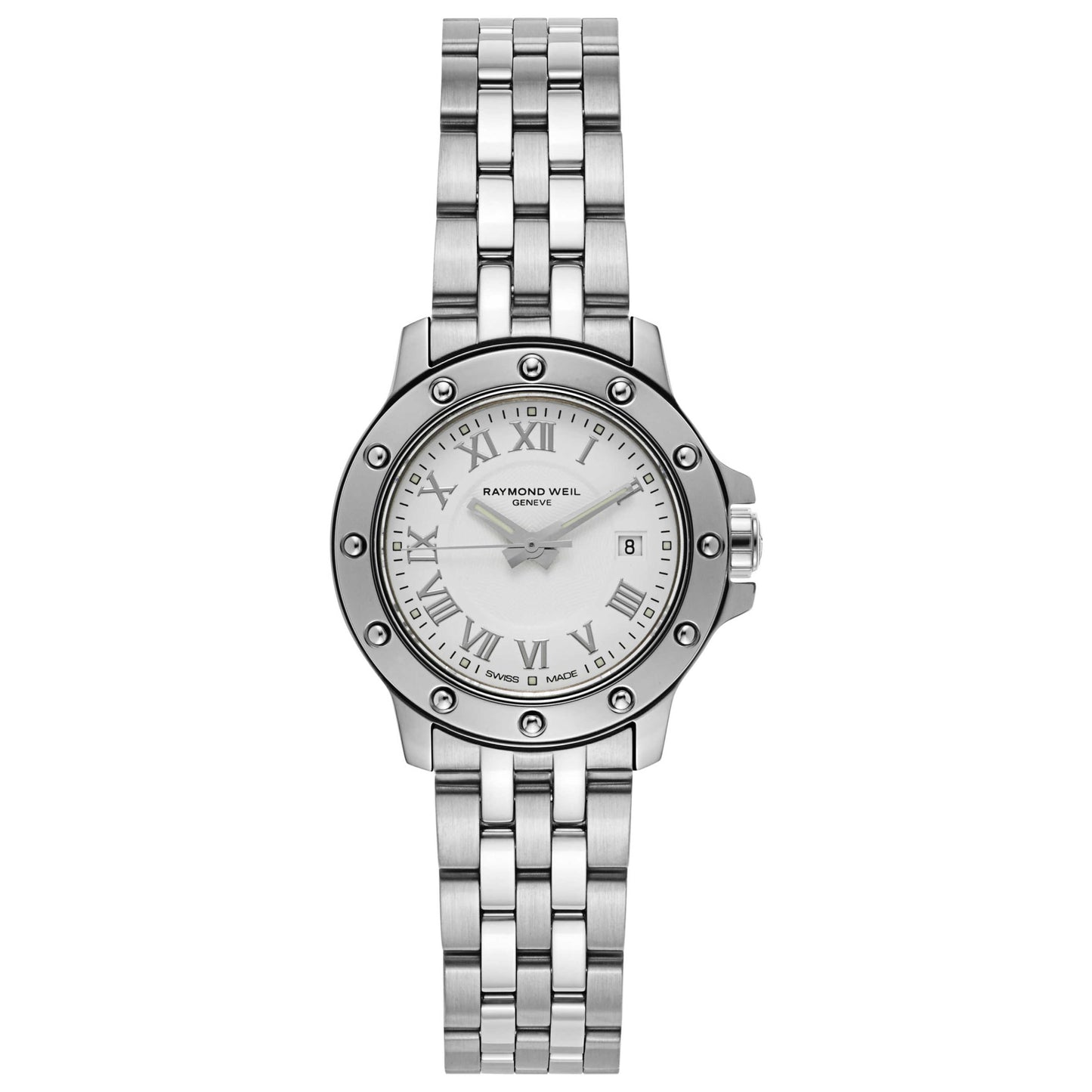 Front view of Raymond Weil Tango Women's Swiss Quartz (Battery-Powered) Watch 5399-ST-00308