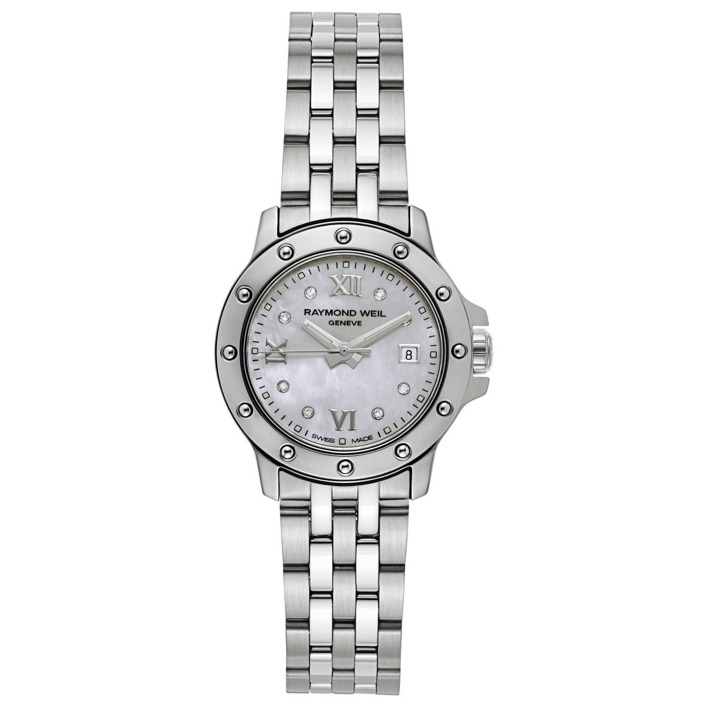 Front view of Raymond Weil Tango Women's Swiss Quartz (Battery-Powered) Watch 5399-ST-00995