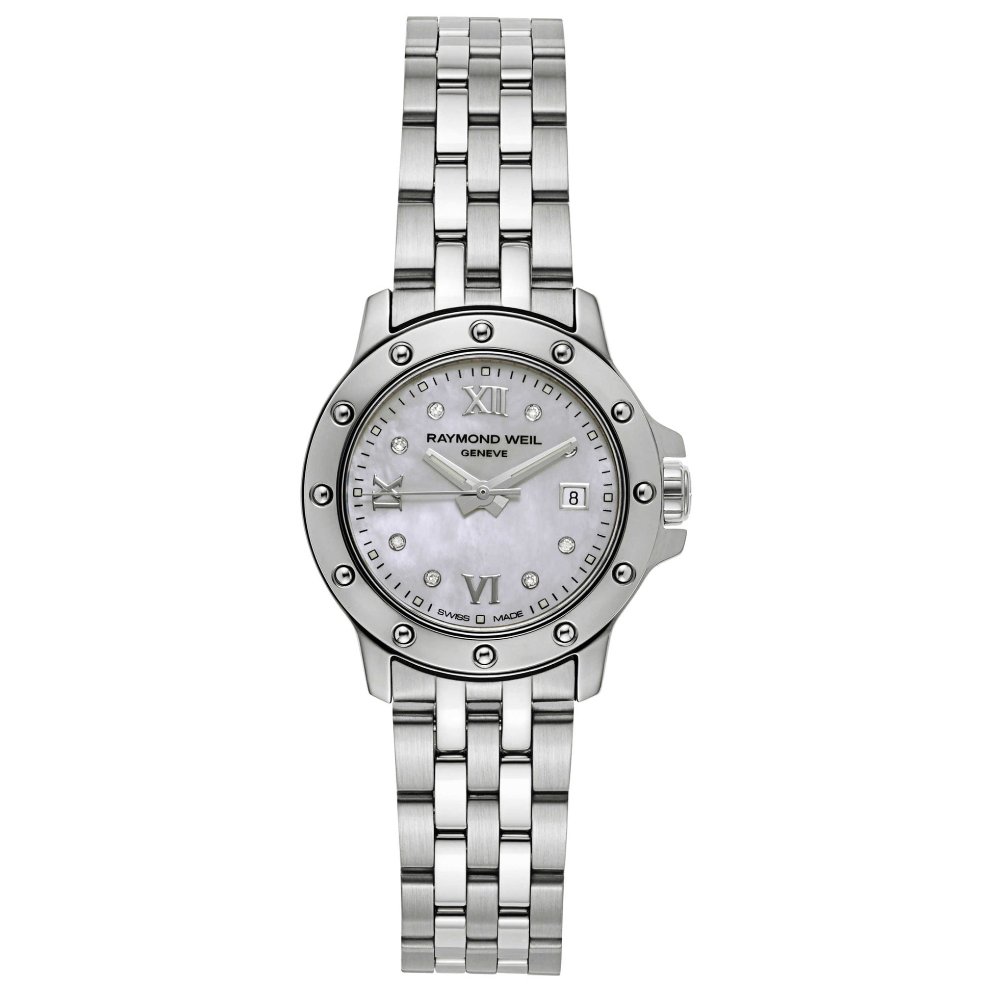 Front view of Raymond Weil Tango Women's Swiss Quartz (Battery-Powered) Watch 5399-ST-00995
