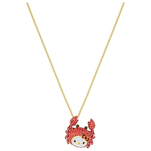 Front view of Swarovski Hello Kitty Crab Women's Necklace 5453217