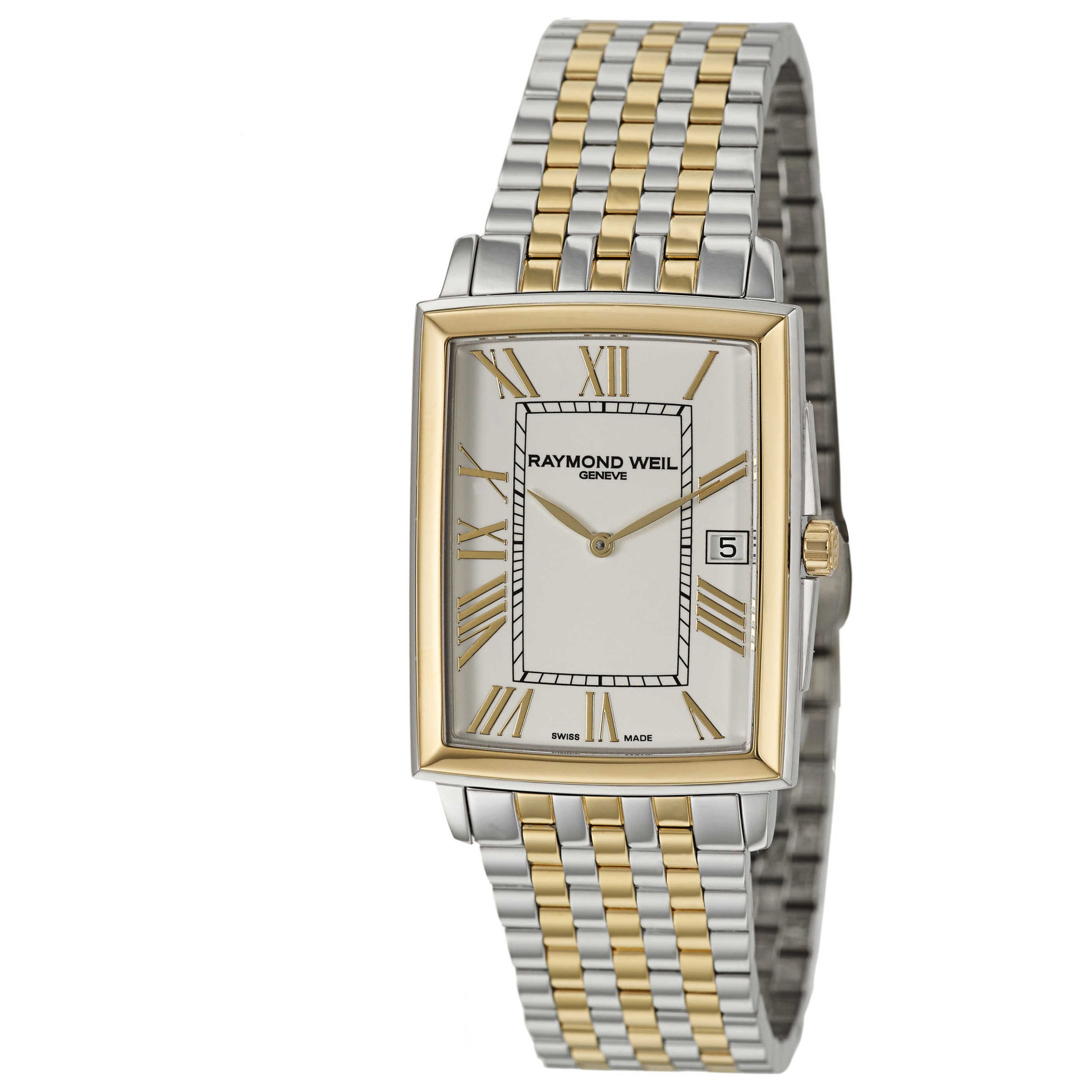 Front view of Raymond Weil Tradition Men's Swiss Quartz (Battery-Powered) Watch 5456-STP-00308