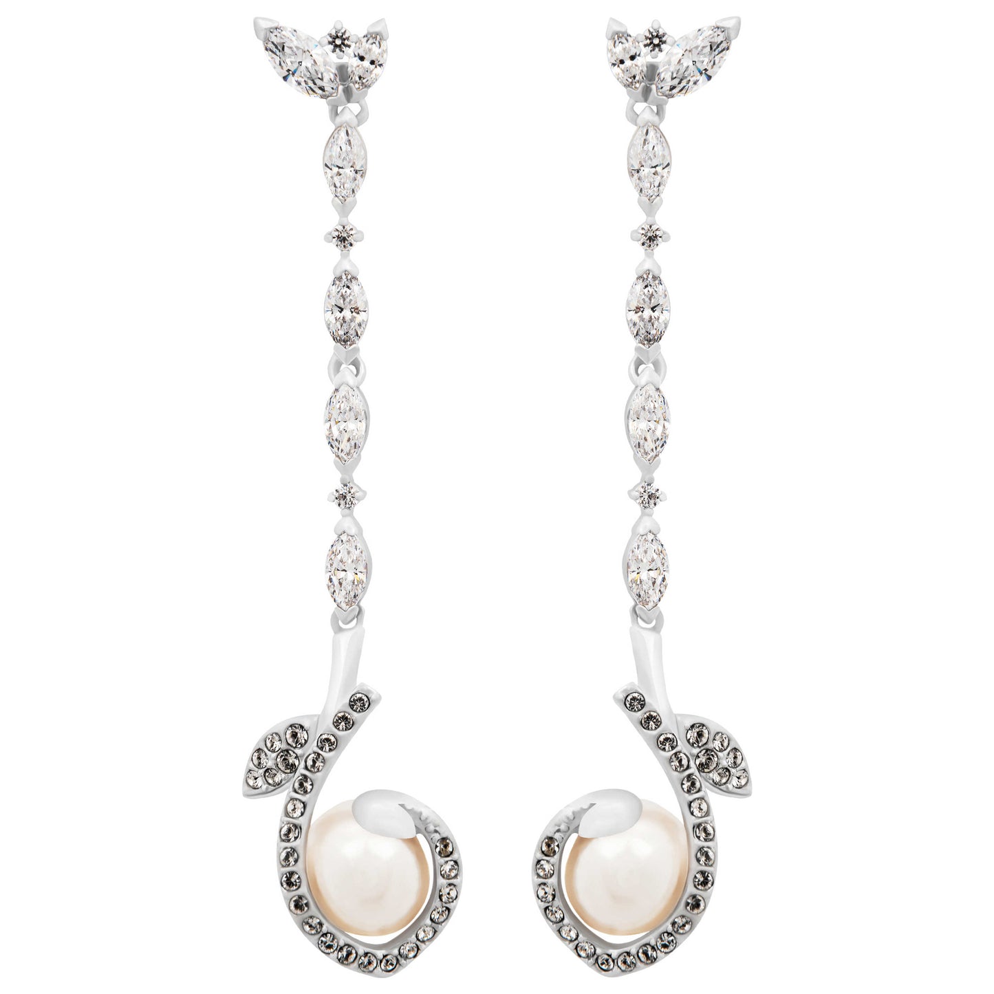 Front view of Swarovski Leonore Women's Earrings 5464407