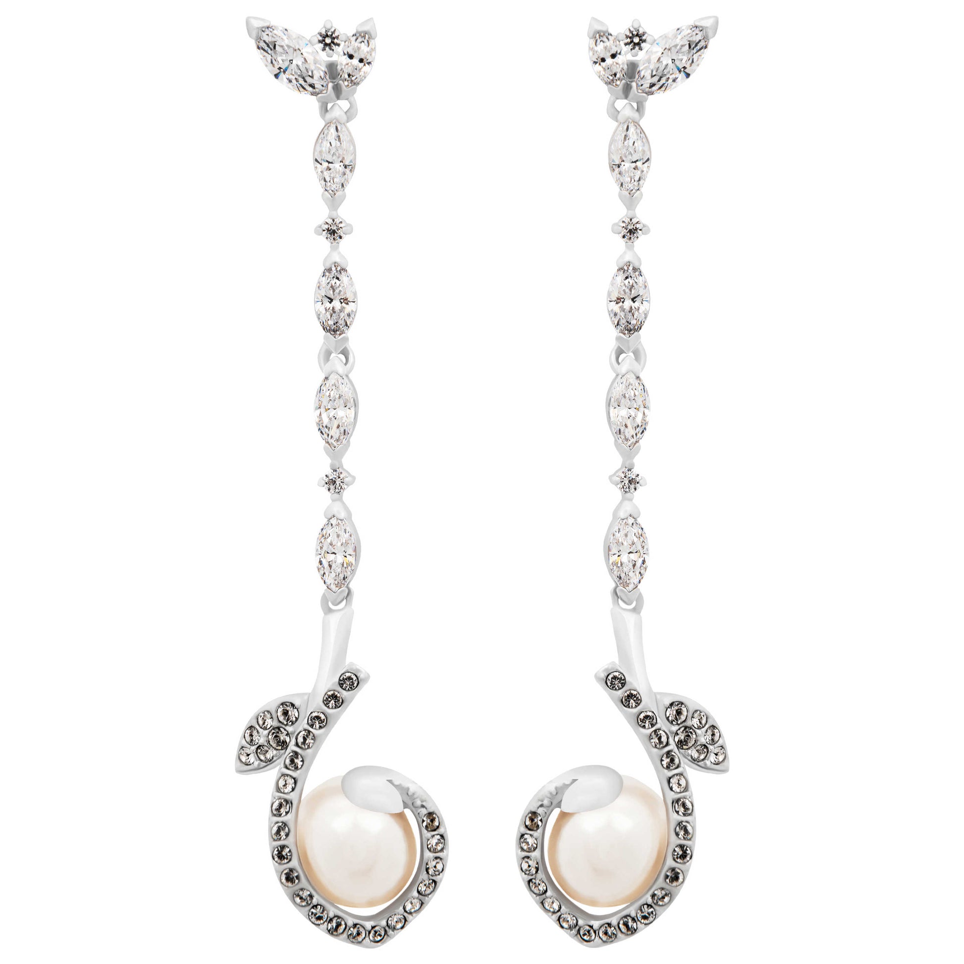 Front view of Swarovski Leonore Women's Earrings 5464407