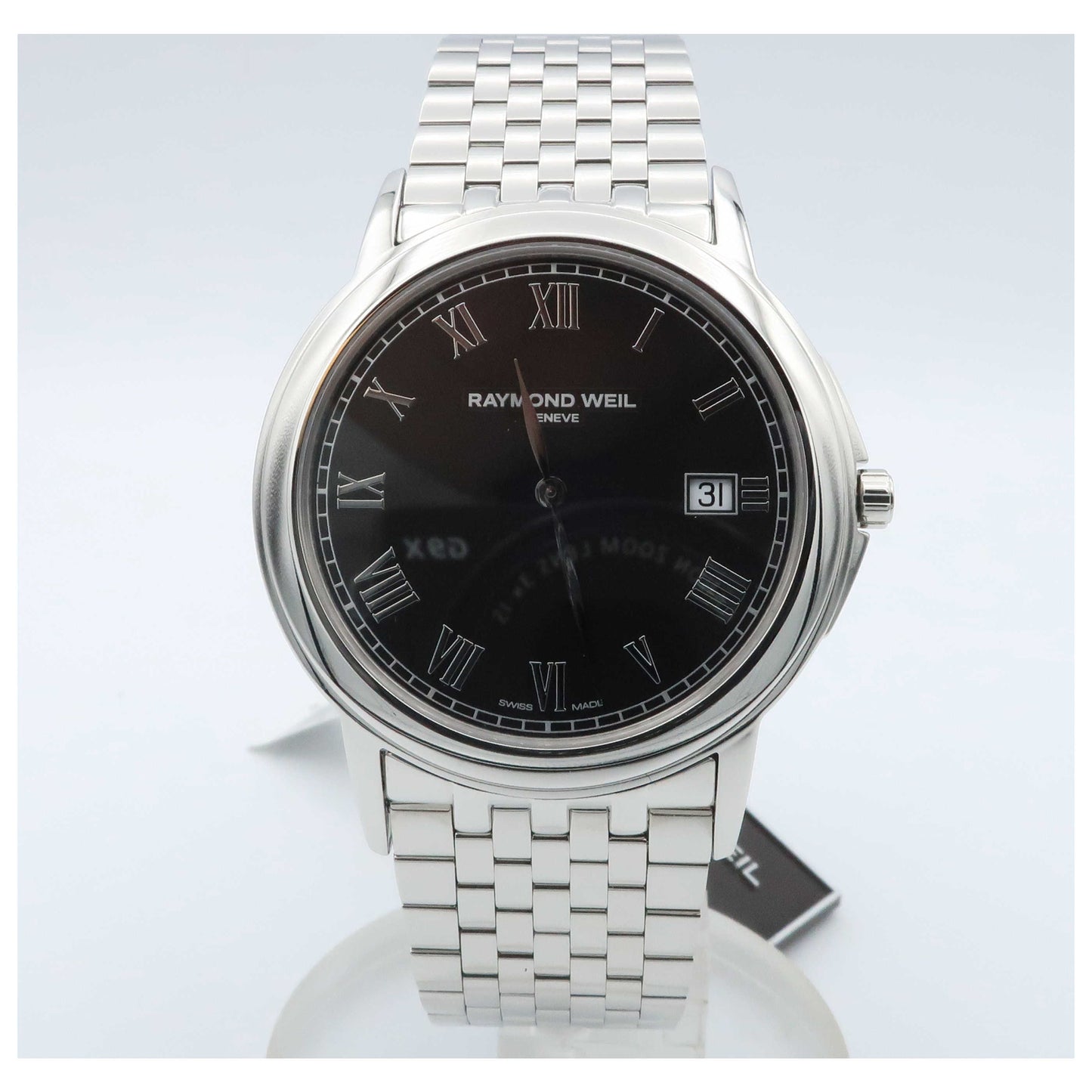 Front view of Raymond Weil Tradition Men's Swiss Quartz (Battery-Powered) Watch 5466-ST-00208-SDV