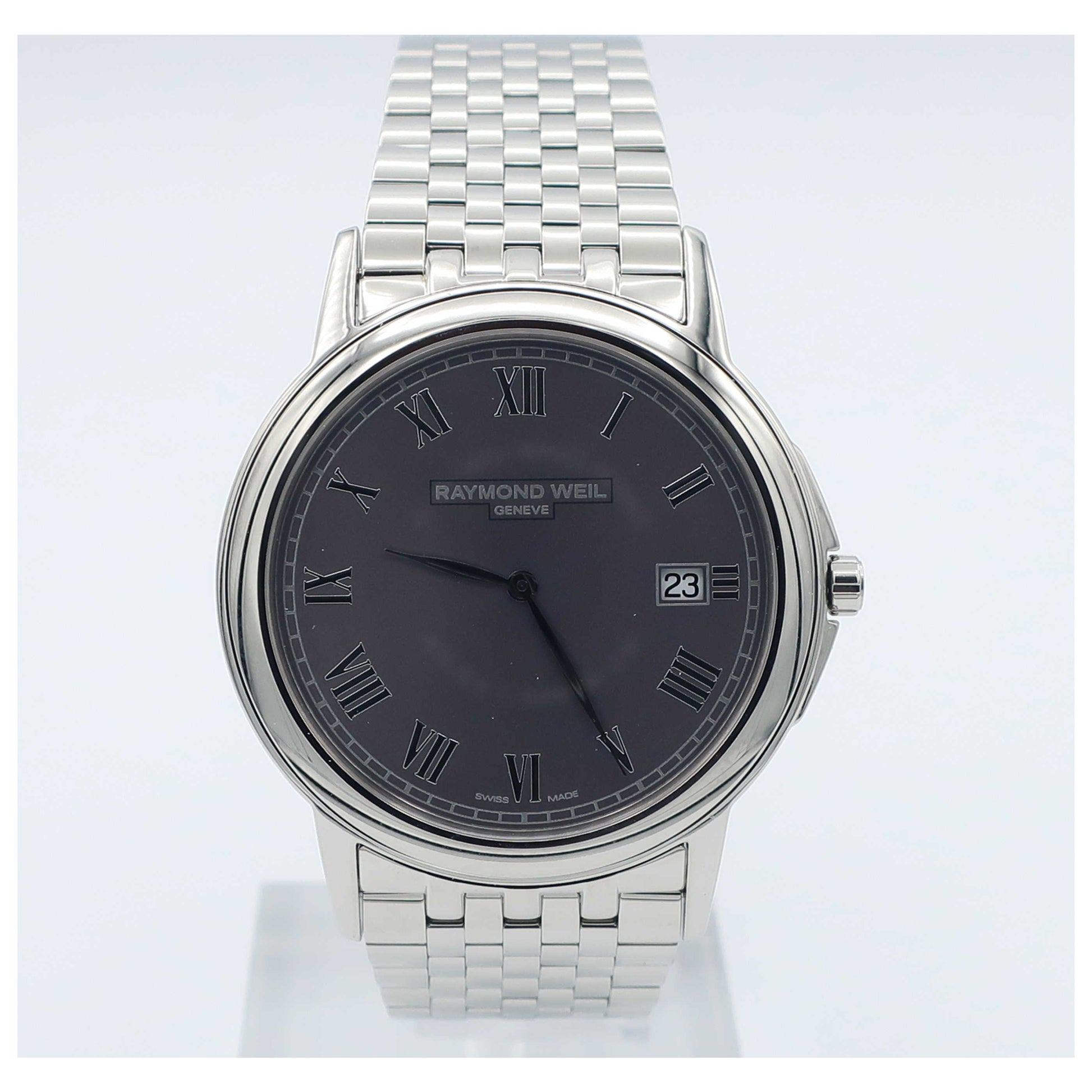 Front view of Raymond Weil Tradition Men's Swiss Quartz (Battery-Powered) Watch 5466-ST-00608-SD
