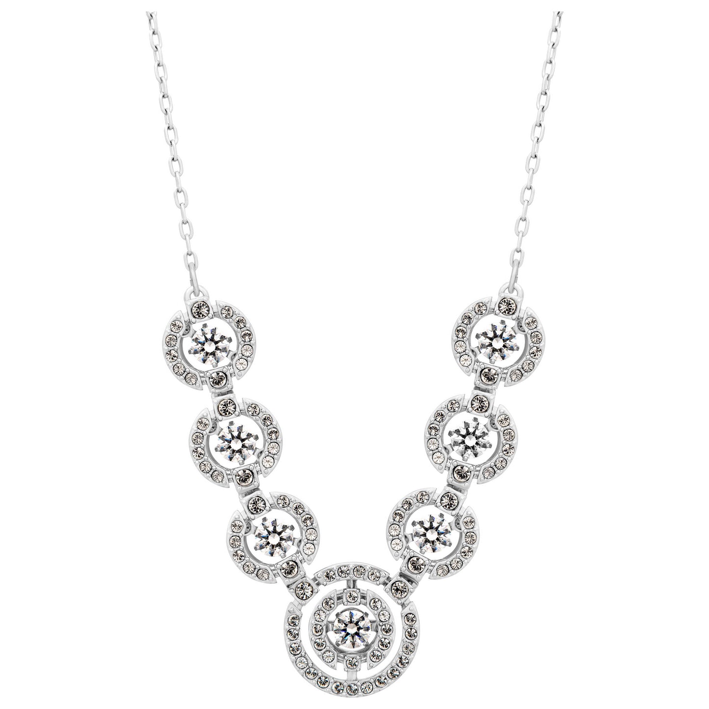 Front view of Swarovski Sparkling Dance Women's Necklace 5467787