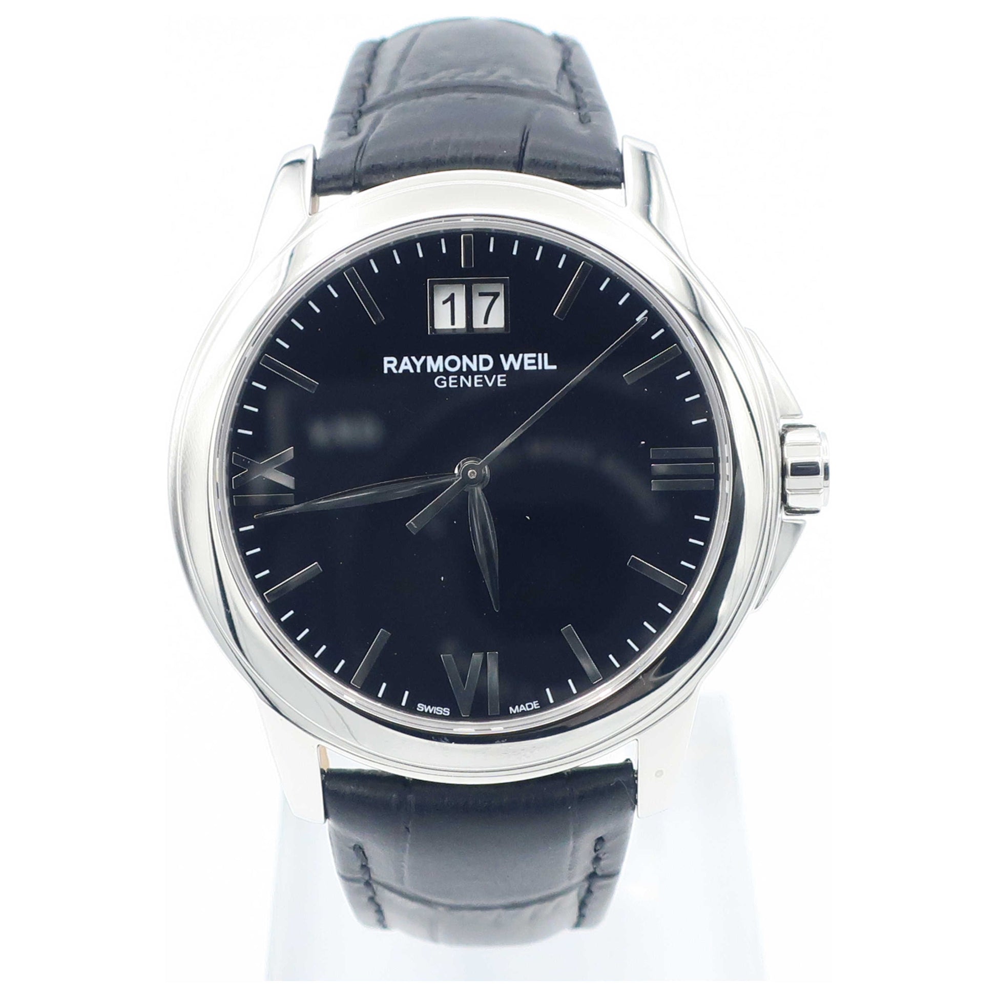 Front view of Raymond Weil Tradition Men's Swiss Quartz (Battery-Powered) Watch 5476-ST-00207-SD