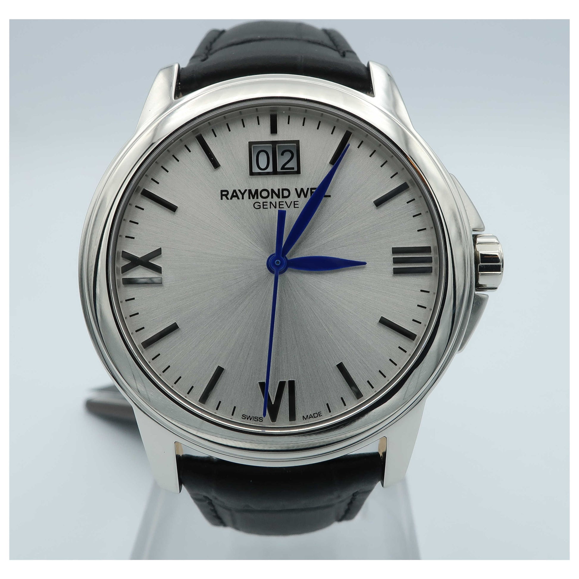 Front view of Raymond Weil Tradition Men's Swiss Quartz (Battery-Powered) Watch 5476-ST-00657-SD