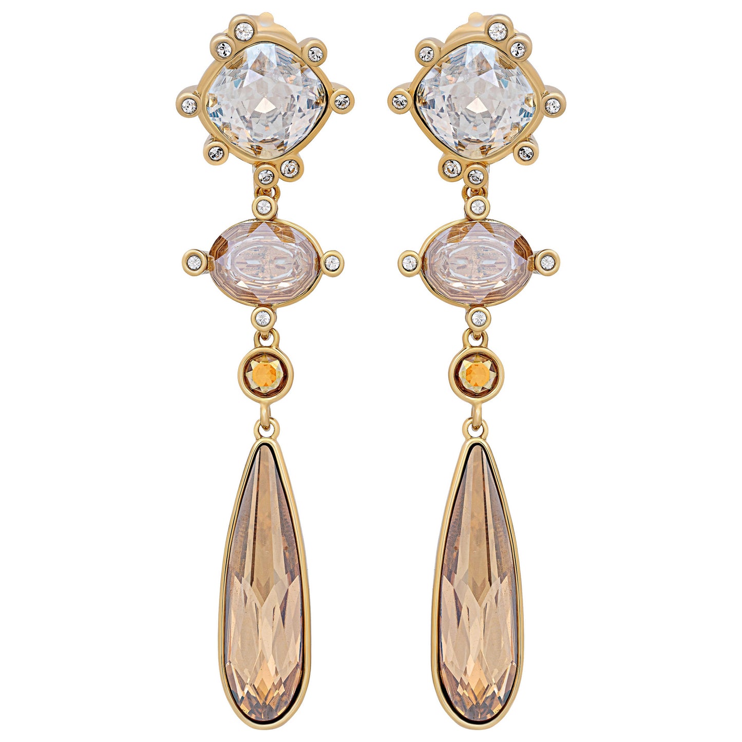 Front view of Swarovski Olive Women's Earrings 5485473