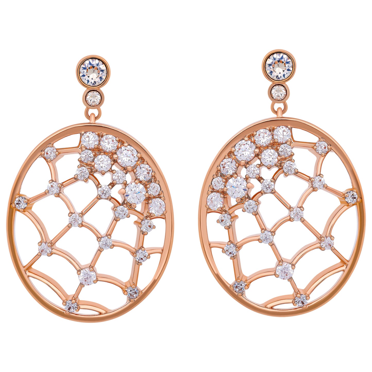 Front view of Swarovski Precisely Women's Earrings 5488406