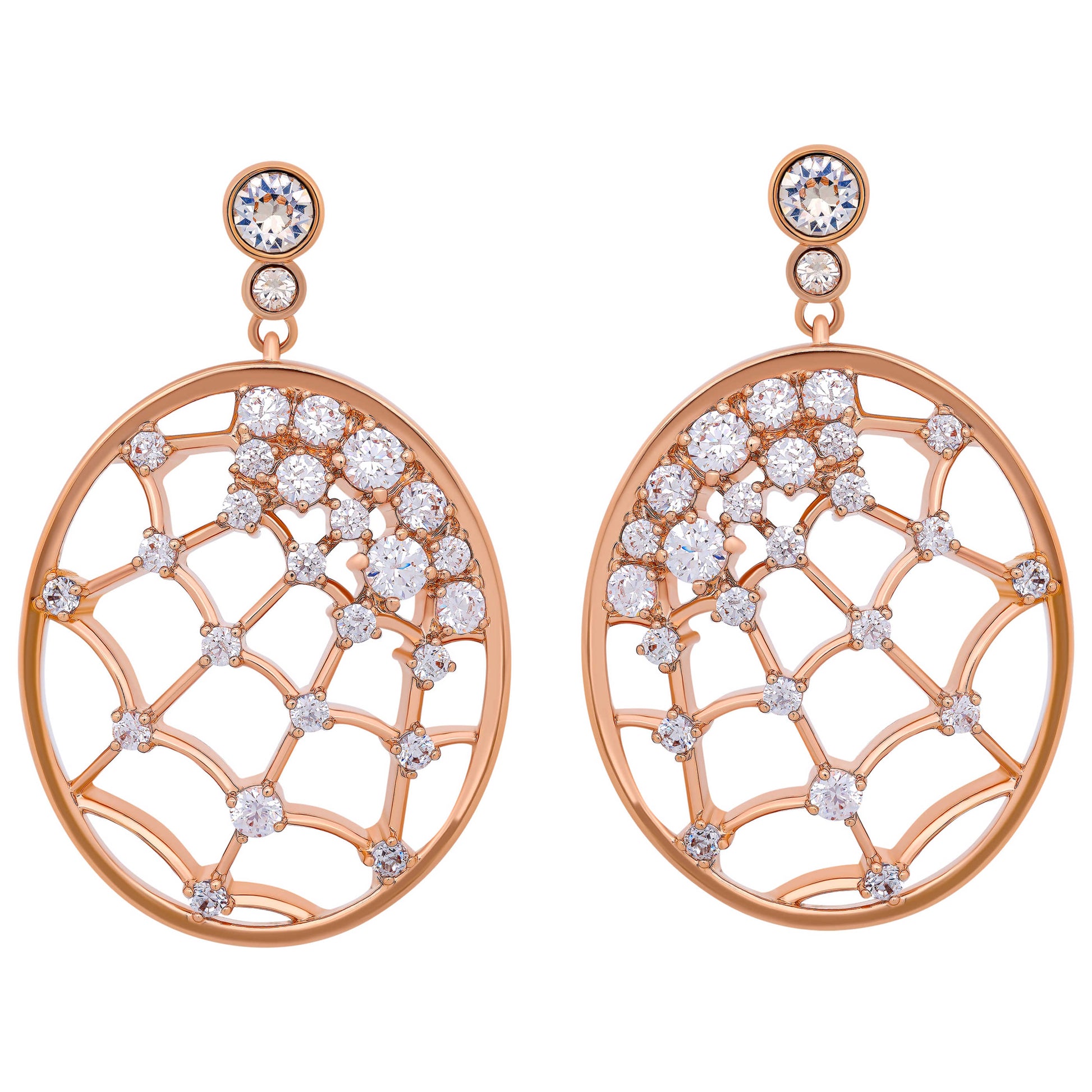 Front view of Swarovski Precisely Women's Earrings 5488406