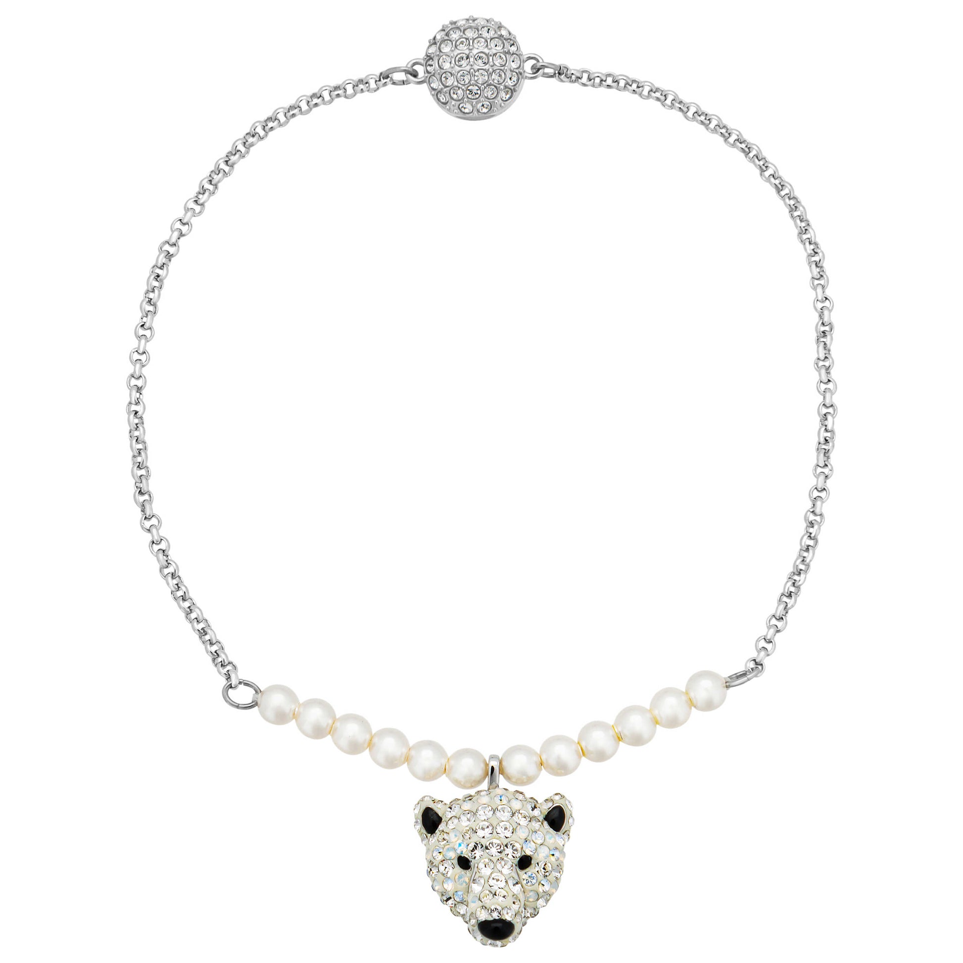 Front view of Swarovski Polar Bestiary Women's Bracelet 5493706