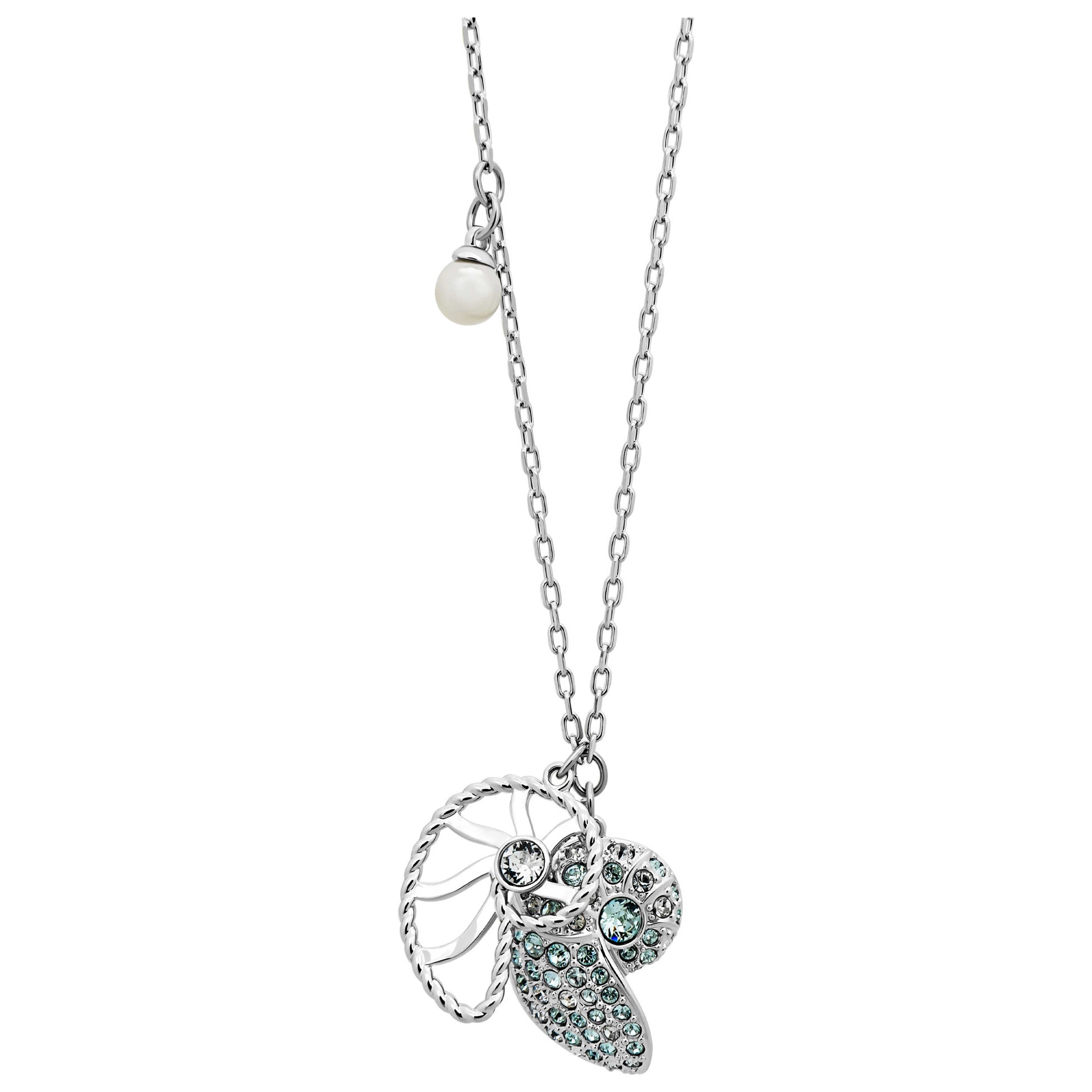 Front view of Swarovski Shell Nautilus Women's Necklace 5520669