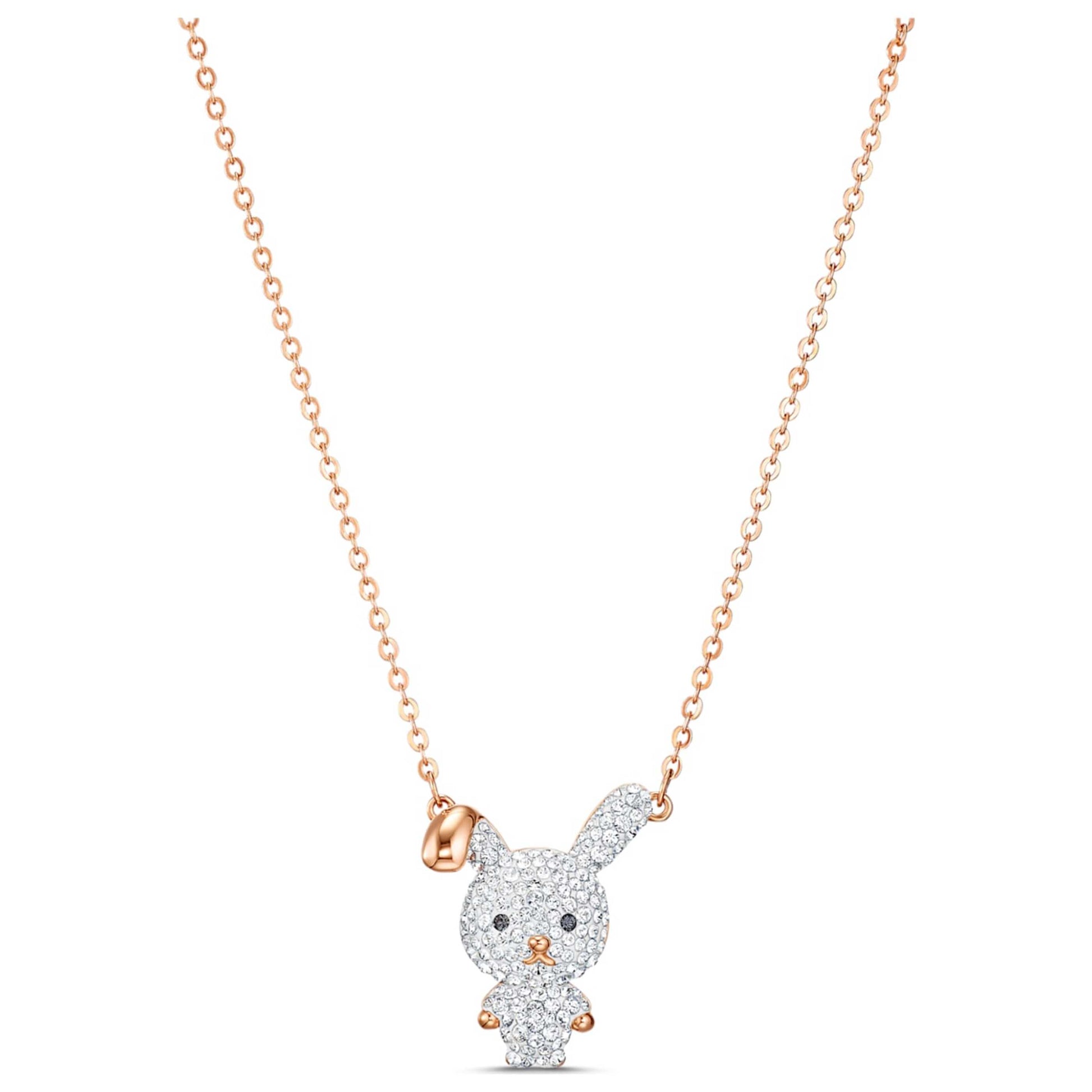 Front view of Swarovski Little Bunny Women's Necklace 5540494