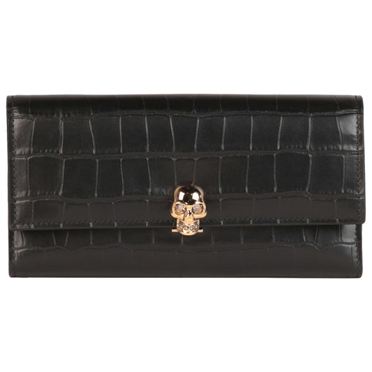 Front view of Alexander McQueen Fashion Wallet 554191-DZT0G-1000-NS