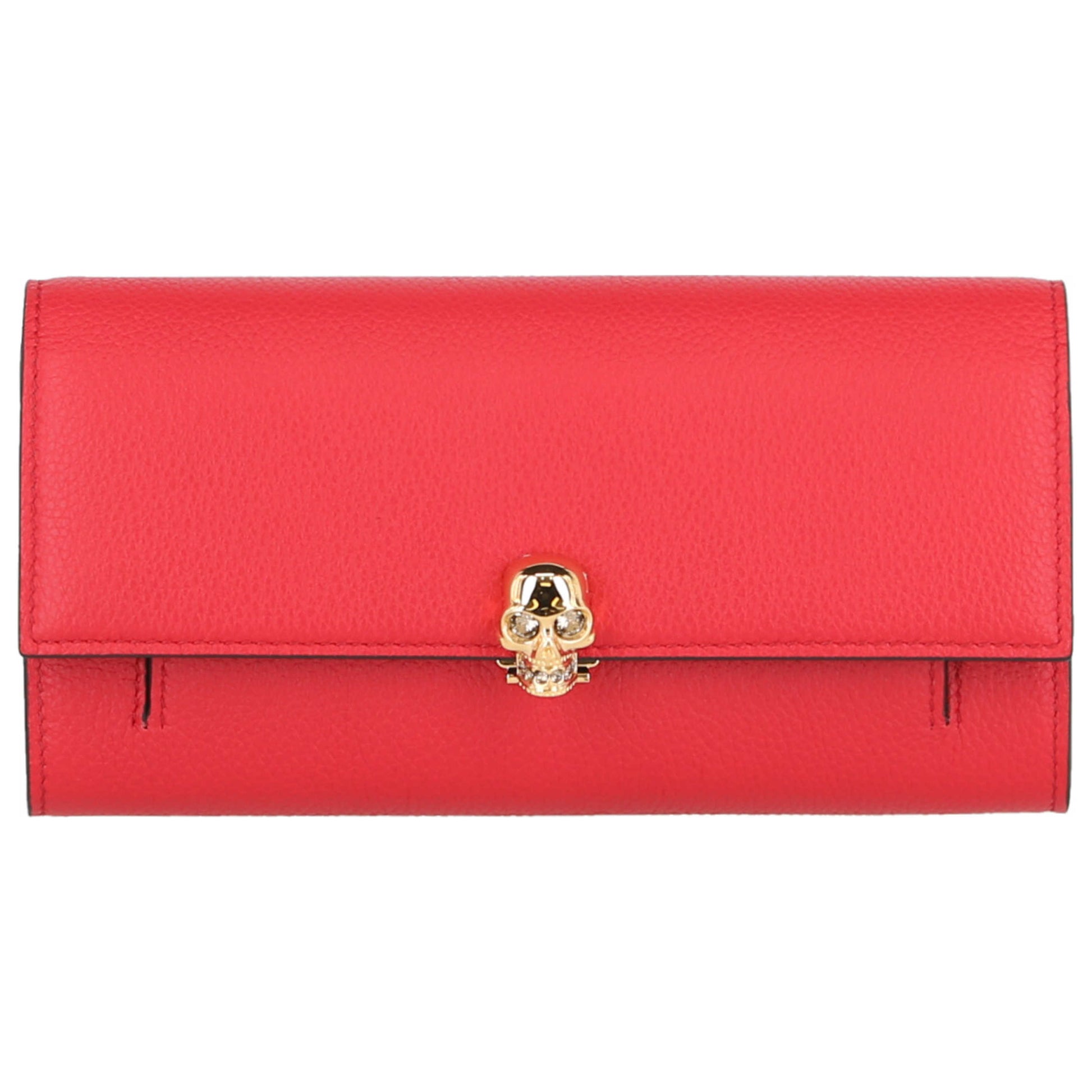 Front view of Alexander McQueen Fashion Wallet 554196-BPT0G-1000-NS