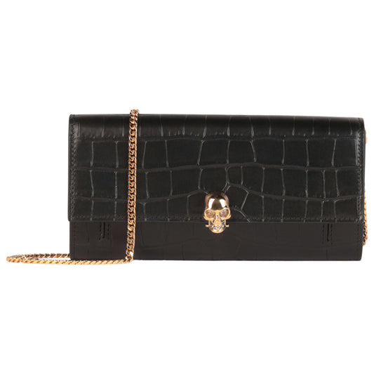 Front view of Alexander McQueen Fashion Wallet 554196-DZT0G-1000-NS