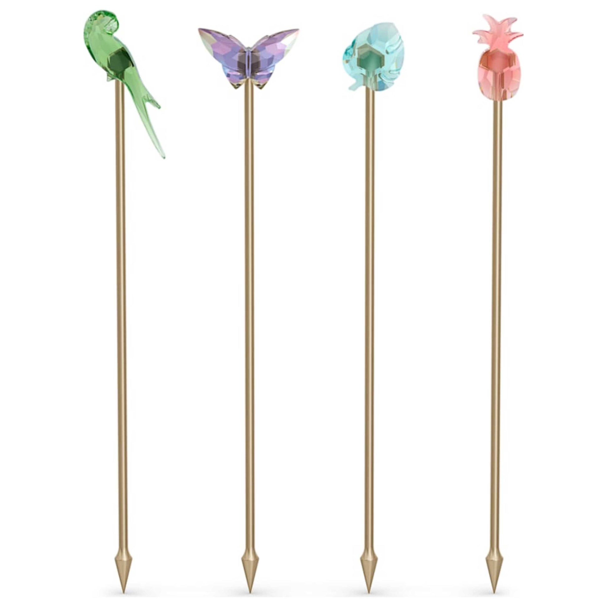 Front view of Swarovski Jungle Beats Cocktail Stirrers 5557812