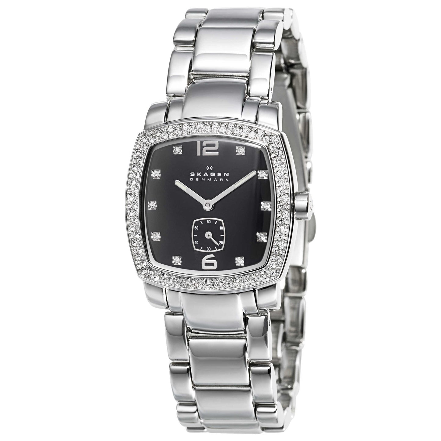 Front view of Skagen Classic Women's Japanese Quartz (Battery-Powered) Watch 555SSXB