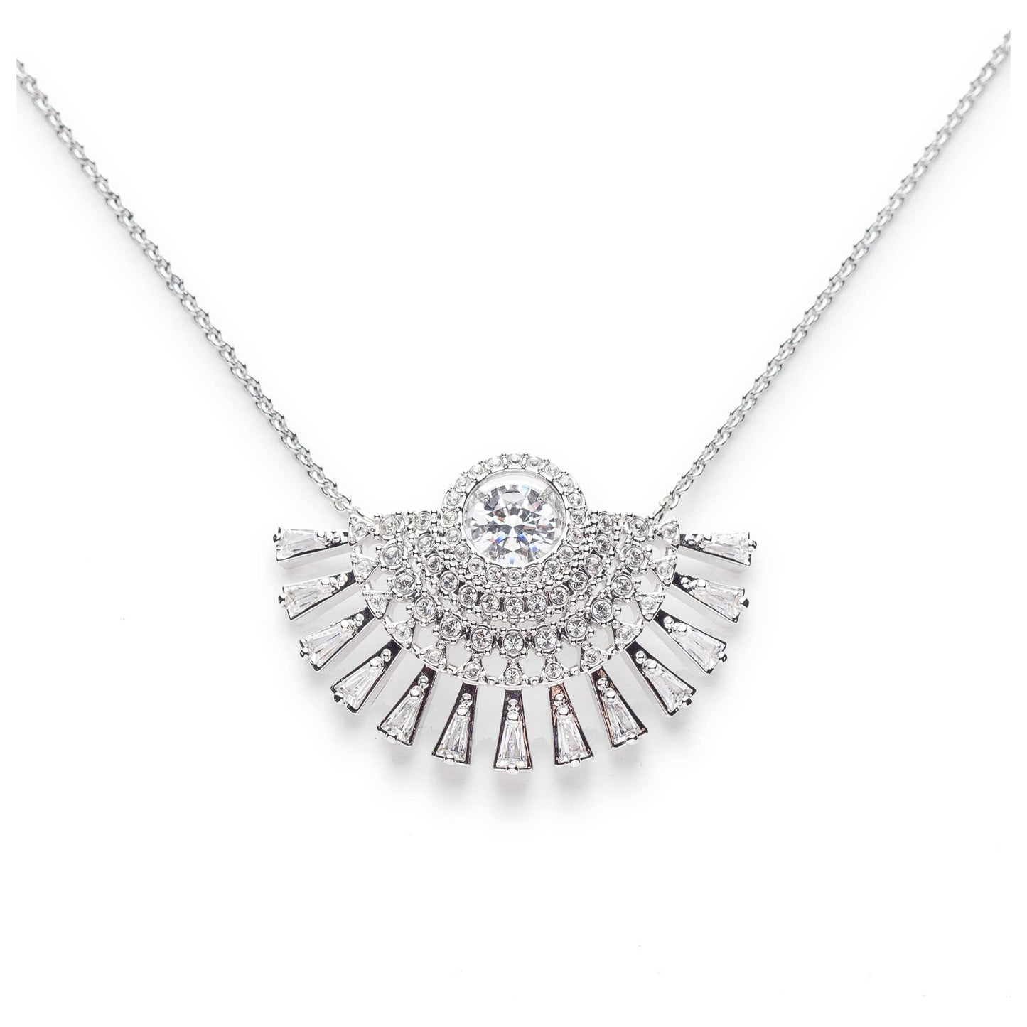 Front view of Swarovski Sparkling Dance Women's Necklace 5573694