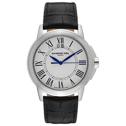 Front view of Raymond Weil Tradition Men's Swiss Quartz (Battery-Powered) Watch 5576-ST-00300