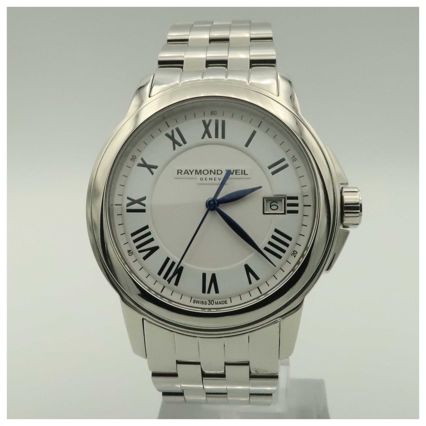 Front view of Raymond Weil Tradition Men's Swiss Quartz (Battery-Powered) Watch 5578-ST-00300-PO