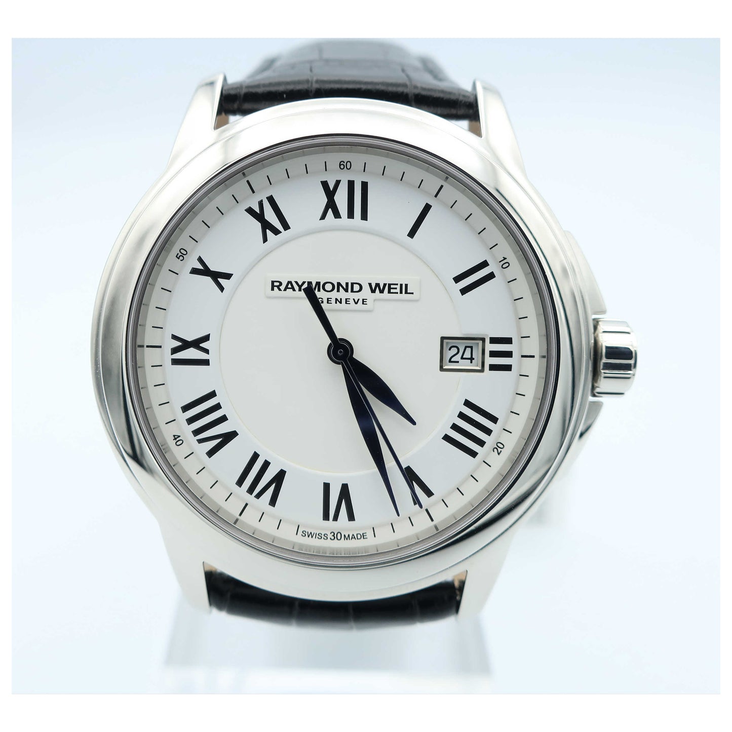 Front view of Raymond Weil Tradition Men's Swiss Quartz (Battery-Powered) Watch 5578-STC-00300-SDV
