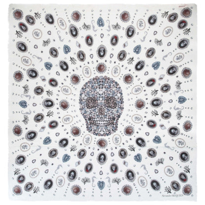 Front view of Alexander McQueen Fashion Scarves 557880-3418Q-9269-NS